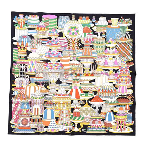 hermes la patisserie francaise scarf